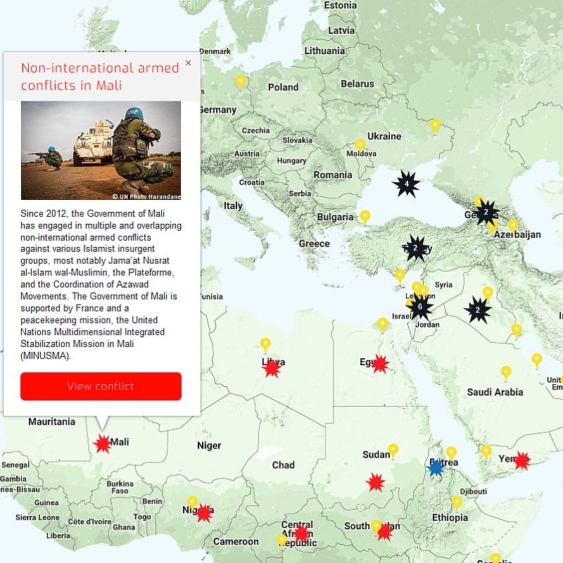 current non international armed conflicts